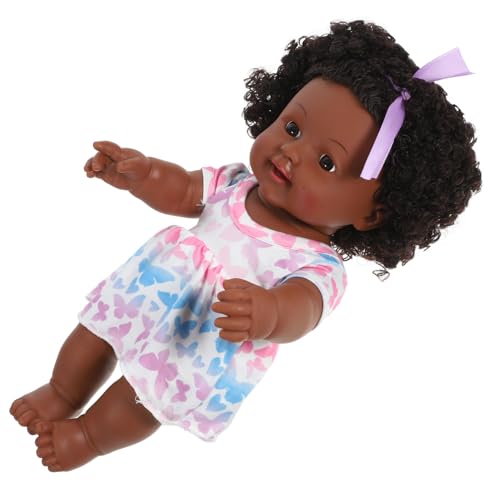 BESTonZON Simulation Babypuppe Reborn Babypuppen Kleine Babypuppen Babypuppe Für Spielzeugpuppe Babypuppe Für Puppenspielzeug Babypuppe Interaktive Kleine Babypuppe Schwarzes Puppentuch von BESTonZON