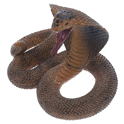 BESTonZON Simulation Cobra Modell Kunststoffschlange Dekoration für Reptilfiguren für Kognitive Entwicklung für Halloween Partys Geburtstagsmitbringsel von BESTonZON