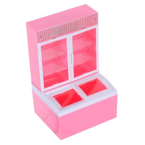 BESTonZON Simulation Eines Eisschranks Miniatur-küchen-gefrierschrank-Modell Puppe Kühlschrank Modell Vorgeben Kühlschrank Miniatur-küchenmöbel Vitrinenmodell Rosa Plastik BESTonZON Simulation Eines Eisschranks Miniatur-küchen-gefrierschrank-Modell Puppe Kühlschrank Modell Vorgeben Kühlschrank Miniatur-küchenmöbel Vitrinenmodell Rosa Plastik von BESTonZON