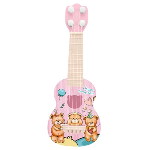 BESTonZON Simulation Gitarre Gitarrenspielzeug Aus Kunststoff Kleinkind-Ukulele Gitarre Mini-Ukulele Aus Kunststoff Gitarre Für Minigitarre Für Kleinkinder Plastik von BESTonZON