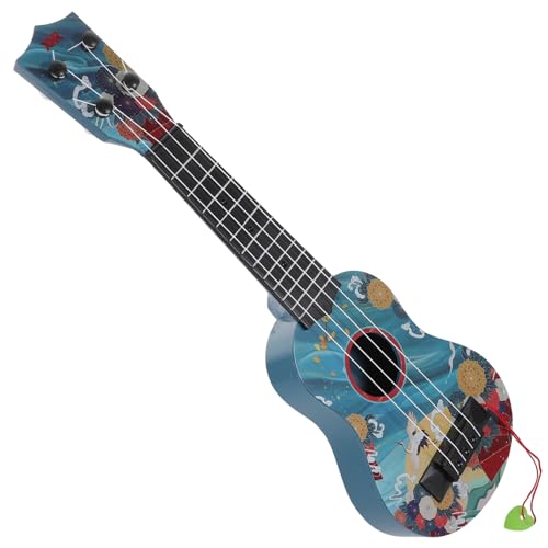 BESTonZON Simulation Gitarre -Spielzeug Elektronische Spielzeuggitarre Imitiertes Gitarrenspiel Frühes Musikalisches Lernspielzeug Mini-musikspielzeug Bilden Plastik Bass Kind von BESTonZON