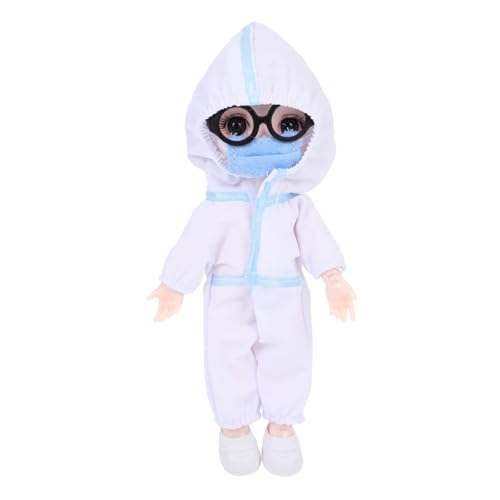 BESTonZON Simulation Nurse Doll Antiepidemic Schutzanzug Puppe Kleine Kuschelpflege Puppe für Weichem Material und Langlebiger Verarbeitung von BESTonZON