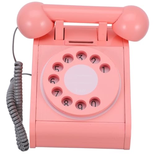 BESTonZON Kinderspielzeug Für Jungen Und Mädchen Rollenspiel-Telefon Retro-Holz-pilz-telefonspielzeug Für Jungen Und Mädchen Lernspielzeug von BESTonZON