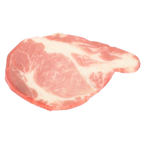 BESTonZON Simulationsrindfleischmodell für kinderspielzeug vorgeben gefälschte Steaks künstliches Lebensmittelmodell gefälschte Lebensmittel realistisch PVC-Material rot BESTonZON Simulationsrindfleischmodell für kinderspielzeug vorgeben gefälschte Steaks künstliches Lebensmittelmodell gefälschte Lebensmittel realistisch PVC-Material rot von BESTonZON