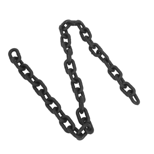 BESTonZON Simulierte Eisenkettendekoration Hundeketten für große Hunde große Kette Halloween-Ketten Halloween-Kette aus Kunststoff gefälschte Ketten Kette für Hunde PVC Black BESTonZON Simulierte Eisenkettendekoration Hundeketten für große Hunde große Kette Halloween-Ketten Halloween-Kette aus Kunststoff gefälschte Ketten Kette für Hunde PVC Black von BESTonZON