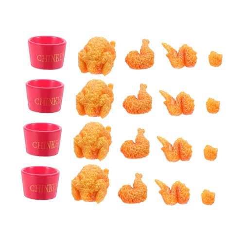 BESTonZON Simulierte Hühnerflügel Und Keulen Künstliches Essen Für Realistisches Essen Simuliertes Lebensmittelmodell Künstliche Hühnerkeule Künstliche Hühnerflügel von BESTonZON