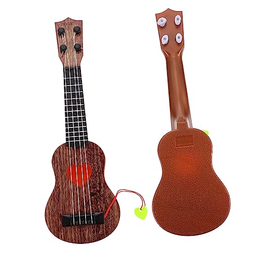 BESTonZON Simulierte Ukulele Für Musikinstrument Zur Frühen Bildung Kaffeefarbenes Design Pädagogisches Für Musikalische von BESTonZON
