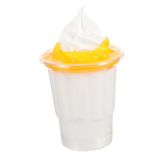 BESTonZON Simuliertes Eiscreme Modell aus Langlebigem PVC Dekoratives Dessert Requisit für Party und Fotos Lebensechte Künstliche Eisdarstellung Vielseitig als Fotohintergrund und von BESTonZON