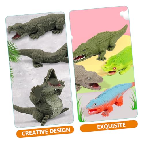 BESTonZON Simuliertes Krokodil Stressabbau Elastisch Dehnbar Langlebig Fidget Toy für Büro Sensorik zur Entspannung Zuhause von BESTonZON