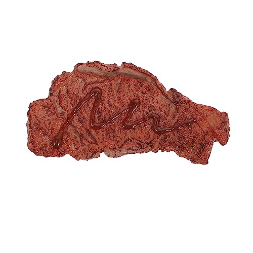 BESTonZON Simuliertes Steak Food-Model-Fotografie lebensechte Steakstütze Plüsch Modell mutfak aksesuarları küche armaturen Steak- simuliertes Essensspielzeug Plastik Brown BESTonZON Simuliertes Steak Food-Model-Fotografie lebensechte Steakstütze Plüsch Modell mutfak aksesuarları küche armaturen Steak- simuliertes Essensspielzeug Plastik Brown von BESTonZON