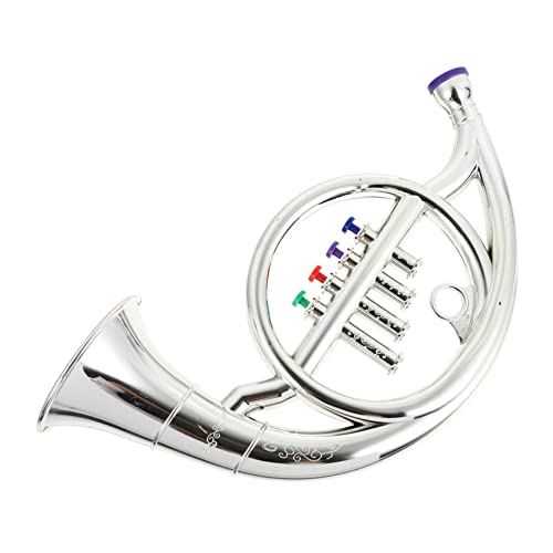 BESTonZON Waldhorn-Spielzeug Für Jungen Und Mädchen 4-Noten-simulationshorn-Spielzeug Jungen- Und Mädchen-Spielzeug Musikinstrumente Requisiten von BESTonZON