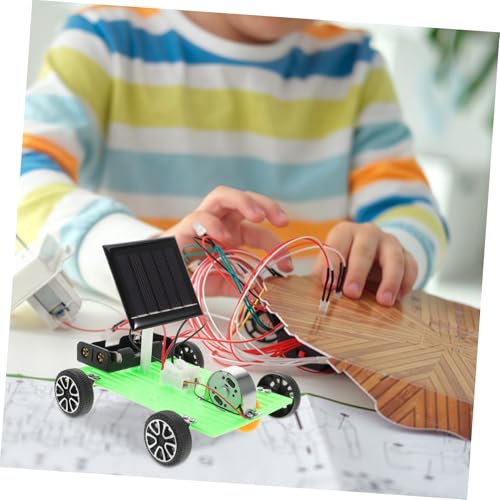 BESTonZON Solar Auto Bausatz Solarcar DIY Lernset Sicher Robust Kreative mit Solarbetriebenem Auto für Ab Jahren von BESTonZON