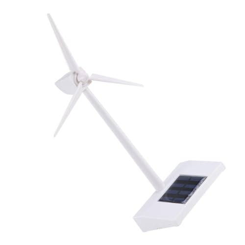 BESTonZON Solarbetriebene Windmühle Modell aus Abs für Bildung und Dekoration Desktop Windkraftanlage ohne Batterien für Schreibtischornament BESTonZON Solarbetriebene Windmühle Modell aus Abs für Bildung und Dekoration Desktop Windkraftanlage ohne Batterien für Schreibtischornament von BESTonZON
