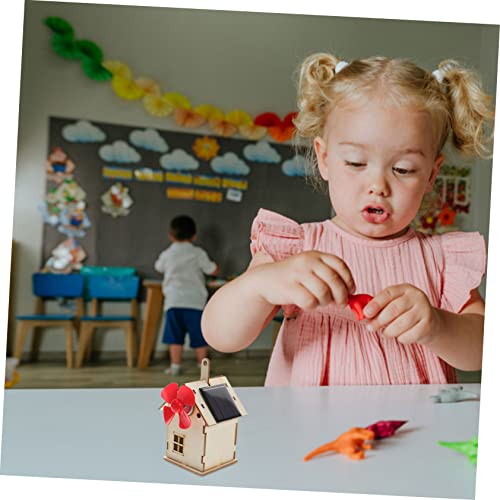 BESTonZON Solarbetriebenes DIY Solarhaus Lernspielzeug Einfache Montage Sicher Geeignet für Jungen Mädchen Geburtstagsgeschenk Stem Experimentierset von BESTonZON