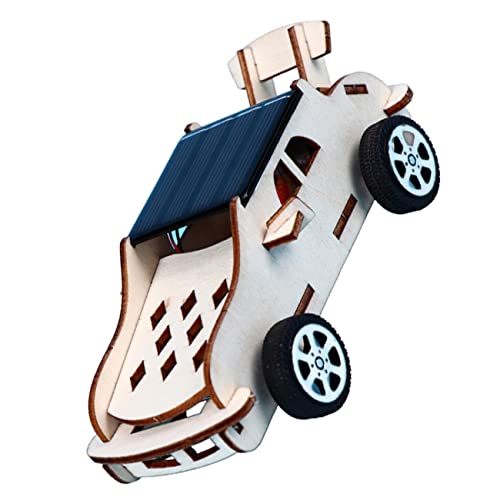 BESTonZON Solare Autos bastelset basteln für +elektroauto bastelsets für geschenketueten Modelle von Solarautos DIY-Modelle für hölzern von BESTonZON