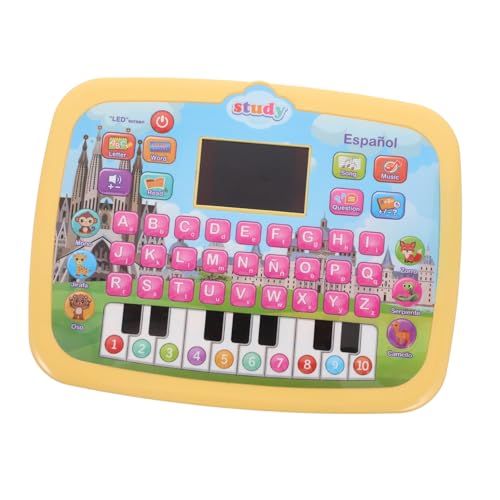 BESTonZON Spanisch-lernmaschine Lerntisch Für Kleinkinder Lerntablett Für Elektronisches Lernpad Für Babys Sprachlernmaschine Zum Erlernen Der Aussprache Abs Yellow BESTonZON Spanisch-lernmaschine Lerntisch Für Kleinkinder Lerntablett Für Elektronisches Lernpad Für Babys Sprachlernmaschine Zum Erlernen Der Aussprache Abs Yellow von BESTonZON