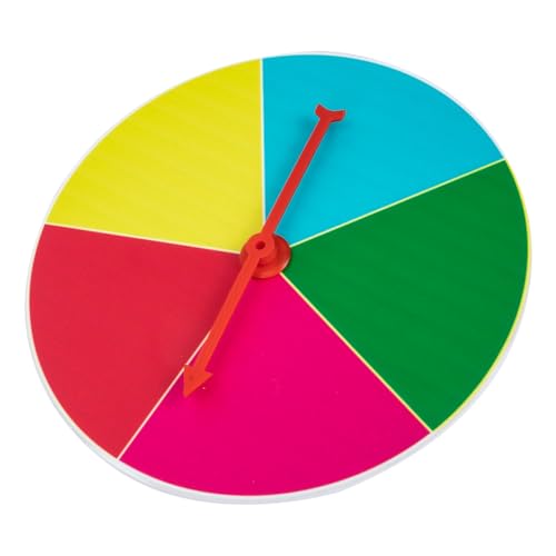 BESTonZON Spiel Plattenspieler Event hühner aktivity Board Game spielsachen das Radspiel mit Ständer Mini-Preisrad drehteller tragbares Lotterierad Spiel rotieren Brett PVC-Platte von BESTonZON
