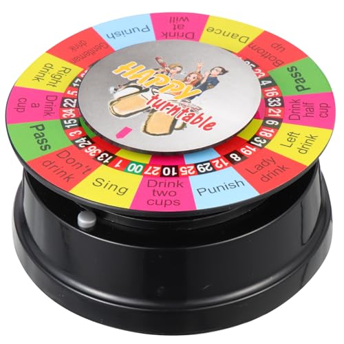 BESTonZON Spiel Turntable Shaker Trinkkartenspiele Tragbarer Magnetischer Flaschenöffner Flaschenöffner Lustiges Partyspiel Weinspender Das Spiel Weinbelüfter Das Flaschenrad Gadgets Cool von BESTonZON