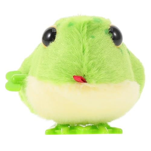 BESTonZON Springende Plüschtiere Ausgestopfter Frosch Spielzeugfrösche Froschspielzeug Für Kleinkinder Kleiner Frosch Plüschfrosch Hüpfspielzeug Froschplüschtier Plüschfrosch von BESTonZON