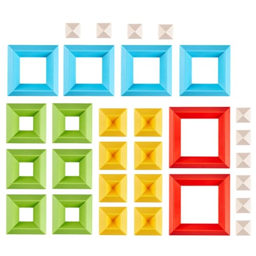 BESTonZON Stapelbare Bausteine Bunten Farben Pädagogisches Für Fördert Frühe Bildung Und Kreativität Stapelspielzeug Für Jungen Und ädchen von BESTonZON