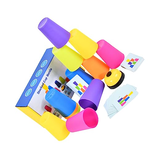 BESTonZON Stapelbecher für Kleinkinder Pädagogisches Lernspielzeug und Konzentrationsfähigkeiten für Frühkindliche Bildung und Interaktive Spiele von BESTonZON