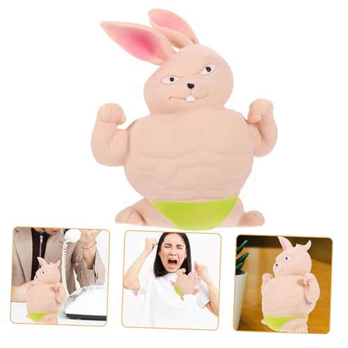 BESTonZON Stress Ball Kaninchen Ball Tier Squeeze Spiel Bunny Puppe Geburtstag Party Gefälligkeiten Stretchy Sensorischen Grün von BESTonZON