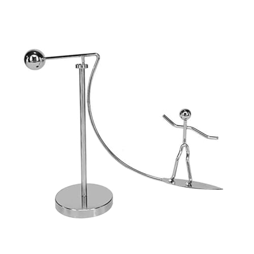 BESTonZON Surfender Balance Tumbler Kinetische Schreibtisch Dekofigur Einzigartiges Pendelprinzip Physikalisches Lernspielzeug Büro und Heimdekoration BESTonZON Surfender Balance Tumbler Kinetische Schreibtisch Dekofigur Einzigartiges Pendelprinzip Physikalisches Lernspielzeug Büro und Heimdekoration von BESTonZON