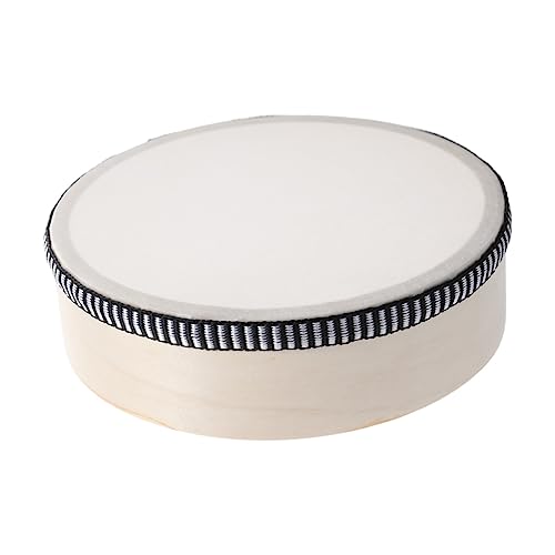 BESTonZON Tamburin Handtrommel Für Naturbelassenes Orff Percussion Instrument Ideal Für Frühe Bildung Und Partys Musikalisches Kleiner Größe von BESTonZON