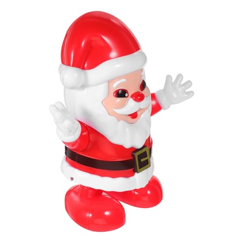 BESTonZON Tanzendes Weihnachtsmann-Spielzeug: Hübsche elektrische Weihnachtsmann-Puppe dekoratives Festspielzeug Batterie Nicht im Lieferumfang von BESTonZON