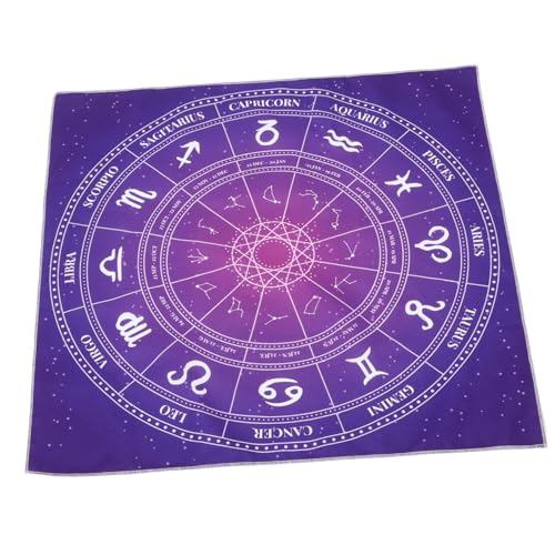 BESTonZON Tarot-Tischdecke Tarot Tischdecke Tarottuch Wahrsagung Tischdecke Astrologie Tischdecke Weissagung Wandteppich Altarteppich Tischdecke für Tarot-Spiele Tarot-Tuch Polyester von BESTonZON