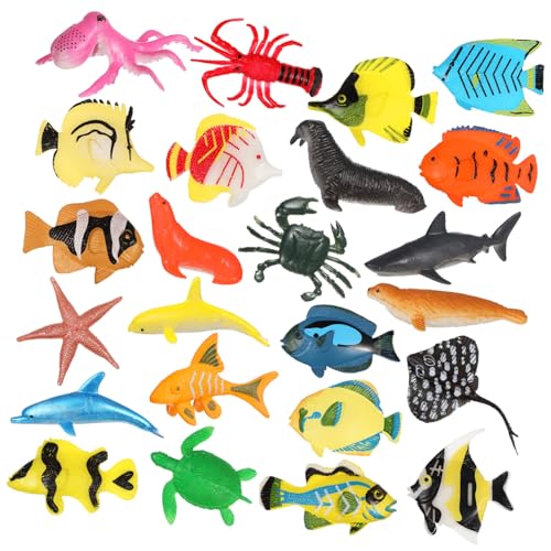 BESTonZON Teiliges Aquarium Deko mit Miniatur Tropischen Fischen und Realistischen Meeresbewohnern Langlebige Farbintensive Figuren für Dekorative Aquarien und Terrarien von BESTonZON