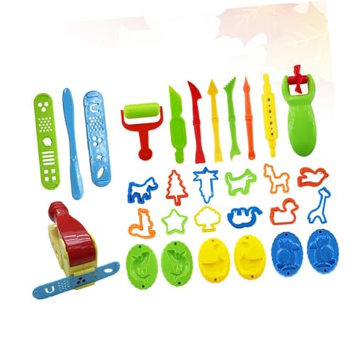 BESTonZON Teiliges Knete Zubehör Set für Bunte DIY Plasticine Mold Spielzeuge Sichere Knetformen Kreatives Bastelset für Junge Mädchen Pädagogisches Kinderspielzeug für Zufällige Farbe von BESTonZON