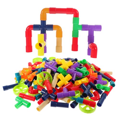 BESTonZON Teiliges Kunststoff bausteine für Bunte Lernbausteine Kreativität Motorischen Fähigkeiten und Frühkindlicher Entwicklung Geeignet für Jungen und Mädchen Zufällige Zufällige Farbe von BESTonZON