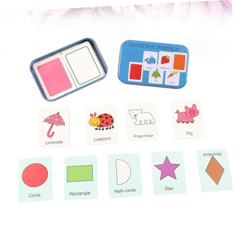 BESTonZON Teiliges Lernpuzzle für Ab Jahren Blaues Kognitives zur Formen und Buchstabenerkennung Frühkindliches Bildungsset in Robuster Metallbox Fördert Spielerisch Lernfähigkeit und BESTonZON Teiliges Lernpuzzle für Ab Jahren Blaues Kognitives zur Formen und Buchstabenerkennung Frühkindliches Bildungsset in Robuster Metallbox Fördert Spielerisch Lernfähigkeit und von BESTonZON
