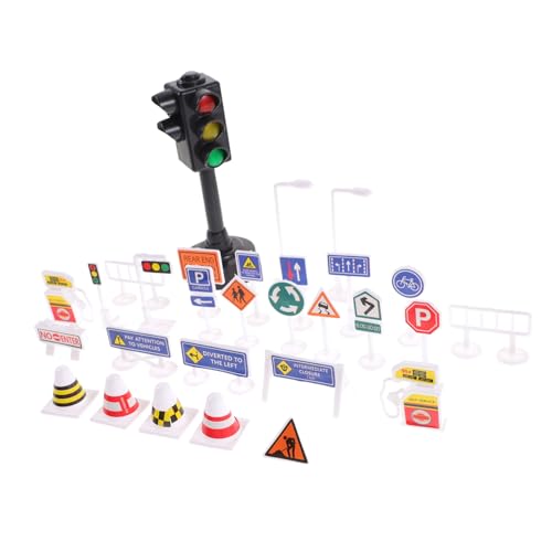 BESTonZON Teiliges Verkehrsschilder mit Verstellbaren Straßensignalen Simulierte Verkehrsszene Pädagogisches Verkehrssicherheit BESTonZON Teiliges Verkehrsschilder mit Verstellbaren Straßensignalen Simulierte Verkehrsszene Pädagogisches Verkehrssicherheit von BESTonZON