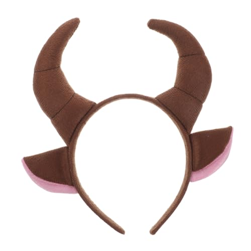 BESTonZON Tierhaar-Accessoires Aus Horn Stirnband Süß Tierische Stirnbänder Halloween-Cosplay-kostüm-Kopfbedeckungen Halloween-Cosplay-Kopfbedeckung Cosplay Haarband Haarbänder Stoff Coffee BESTonZON Tierhaar-Accessoires Aus Horn Stirnband Süß Tierische Stirnbänder Halloween-Cosplay-kostüm-Kopfbedeckungen Halloween-Cosplay-Kopfbedeckung Cosplay Haarband Haarbänder Stoff Coffee von BESTonZON