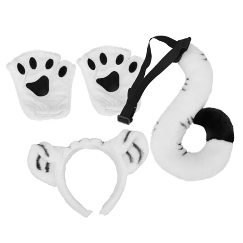 BESTonZON Tiger Kostüm Teilig mit Tigerohren Haarreif Tigerpfoten Handschuhe und Tiger Prop für Karneval Fasching Cosplay und Geburtstagsfeiern BESTonZON Tiger Kostüm Teilig mit Tigerohren Haarreif Tigerpfoten Handschuhe und Tiger Prop für Karneval Fasching Cosplay und Geburtstagsfeiern von BESTonZON