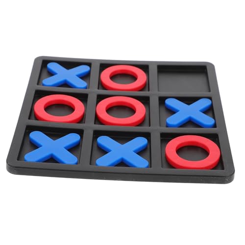 BESTonZON Toe Spielset aus Interaktives Lernspielzeug mit Roten O und Blauen X Tragbares Schachbrett für Kognitiver Fähigkeiten und Spielerischem Lernen von BESTonZON