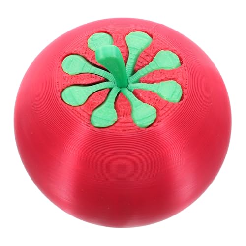 BESTonZON Tomaten -Twist -Spielzeuge Tomaten Tomatenförmiges gefälschtes realistisches Gemüse Kawaii Drehspielzeug Kinderparty Gefälligkeiten Partygunst Abs rot von BESTonZON