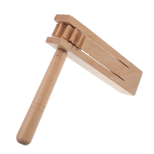 BESTonZON Traditionelles Spielzeug Aus Holz Musikinstrument Ratschen-geräuschmacher Für Kleinkinder Spielparty-spaß BESTonZON Traditionelles Spielzeug Aus Holz Musikinstrument Ratschen-geräuschmacher Für Kleinkinder Spielparty-spaß von BESTonZON