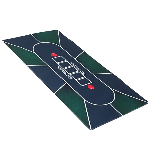 BESTonZON Tragbare Tischdecke Pokertisch Tischplatten Platzsets Für Esstisch Pokerchip Tisch Pokerchips Und Matte Tischmatte Spielkarten Pokermatte Oval Spielkarte Mahjong Tisch Spielmatte von BESTonZON
