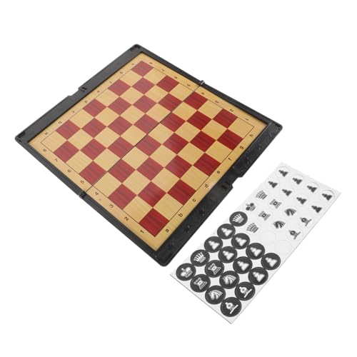 BESTonZON Tragbares Faltbares Magnetisches Schachspiel für Kleines Reise Schachbrett aus Langlebigem PVC Leichtes Klapp Set für Familie Reisen und Freizeitspaß BESTonZON Tragbares Faltbares Magnetisches Schachspiel für Kleines Reise Schachbrett aus Langlebigem PVC Leichtes Klapp Set für Familie Reisen und Freizeitspaß von BESTonZON