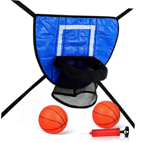BESTonZON Trampoline Basketball mit Bällen und Luftpumpe Basketballkorb für Trampolin Fördert Hand Auge Koordination und Teamspiel Schnelles Aufbauen Geeignet für Familien und Gruppenspaß BESTonZON Trampoline Basketball mit Bällen und Luftpumpe Basketballkorb für Trampolin Fördert Hand Auge Koordination und Teamspiel Schnelles Aufbauen Geeignet für Familien und Gruppenspaß von BESTonZON
