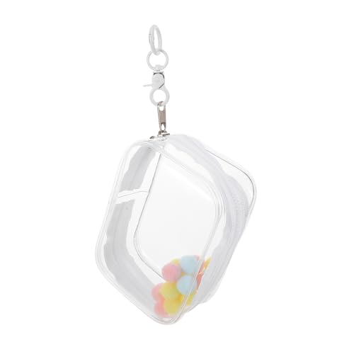 BESTonZON Transparente Aufbewahrungstasche für Puppen mit Schlüsselanhänger Doppelter Reißverschluss Dickes Klarer Display Organizer für Kleine Stofftiere und Sammlerfiguren BESTonZON Transparente Aufbewahrungstasche für Puppen mit Schlüsselanhänger Doppelter Reißverschluss Dickes Klarer Display Organizer für Kleine Stofftiere und Sammlerfiguren von BESTonZON