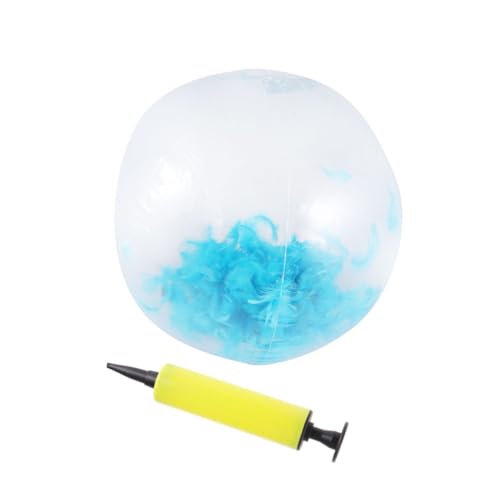 BESTonZON Transparente Aufblasbare Kugel Mit Bunten Federn Ballspielzeug Für Strand Und Innenbereich Foto Mit Pumpe Partys BESTonZON Transparente Aufblasbare Kugel Mit Bunten Federn Ballspielzeug Für Strand Und Innenbereich Foto Mit Pumpe Partys von BESTonZON