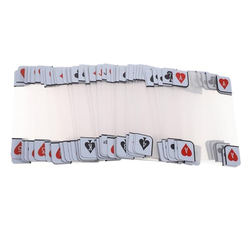 BESTonZON Transparente Matte Pokerkarten Wasserdichtes Bruchsicheres Kunststoff-Deck mit Anti-Cheat-Technologie für Faire Spiele und Verbessertes Handling bei Turnieren und Freizeit von BESTonZON