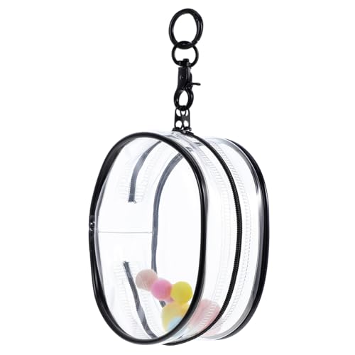 BESTonZON Transparente PVC Puppenaufbewahrungstasche mit Reißverschluss und Schlüsselanhänger Leichte Tragbare Figurentasche für Unterwegs Schützt Puppen vor Stößen und Kratzern von BESTonZON