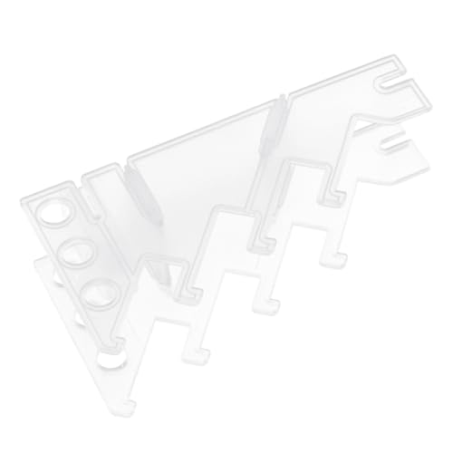 BESTonZON Transparenter Finger Skateboard Display Rack aus Robustem Kunststoff Platzsparend Einfach zu Montieren Stilvoller Organizer für Zuhause und Büro Langlebiges Design für Geordnete von BESTonZON