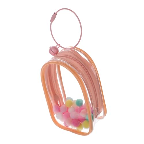 BESTonZON Transparentes Mini Pouch für Puppen und Figuren PVC displaytasche mit Glocke und Ring Hochklare Aufbewahrungstasche für Mini doll Sammlung und Transportable Puppentrage BESTonZON Transparentes Mini Pouch für Puppen und Figuren PVC displaytasche mit Glocke und Ring Hochklare Aufbewahrungstasche für Mini doll Sammlung und Transportable Puppentrage von BESTonZON