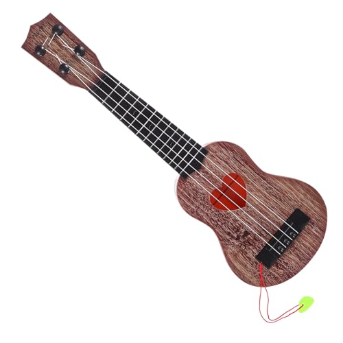 BESTonZON Ukulele aus Holz Pädagogisches Musikspielzeug für Anfänger und Junge Mädchen Poliert ohne Grate Fördert Musikalische und Feinmotorik Charmantes Design Lerninstrument von BESTonZON